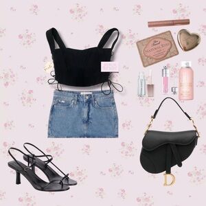 Cute corset crop top with ties on the side ♡︎